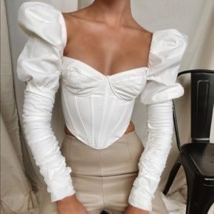 Mimi Lindon Luxe White Corset Top